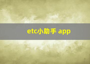 etc小助手 app